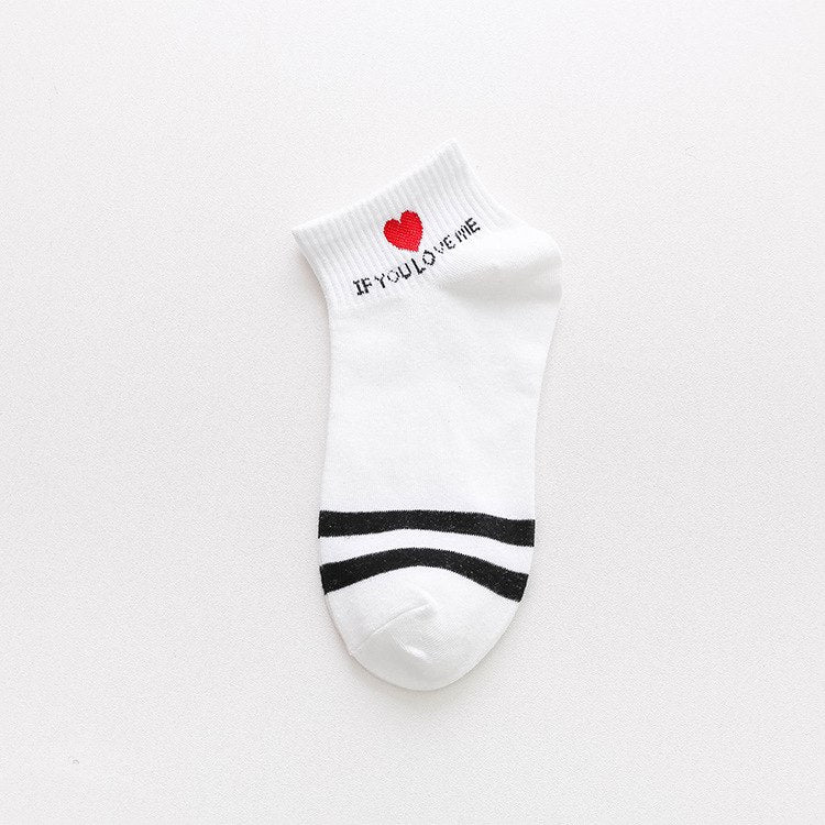 Women Daily Socks Harajuku Korea Japanese Cotton Kitten Flame Ulzzang Socks Men Chinese Cactus Gun Shark Alien Students Socks