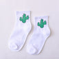 Women Daily Socks Harajuku Korea Japanese Cotton Kitten Flame Ulzzang Socks Men Chinese Cactus Gun Shark Alien Students Socks