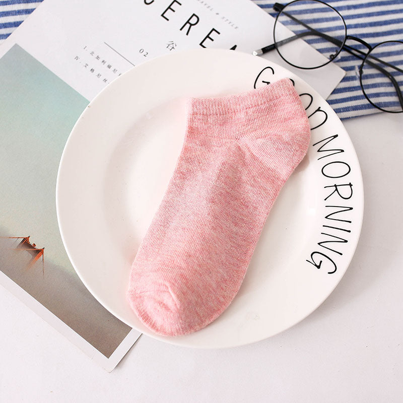 Women Socks Softable Pink Cute Socks Short White Black Socks Ankle Ladies Socks