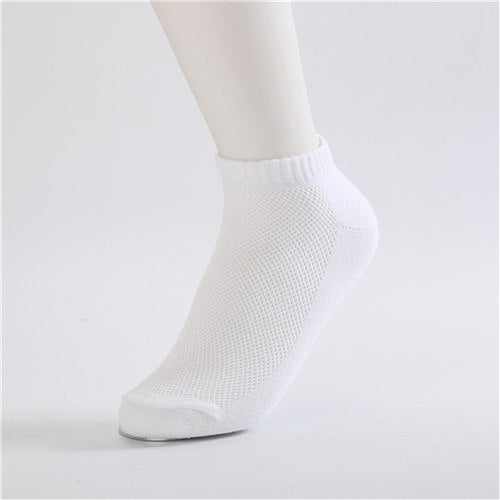 Women Soft Breathable Cotton Socks Unisex Solid White Gray Black Socks Mesh Ankle Socks Thin Boat Summer Meias Couples' socks