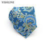 XKB 8CM Classic 100% Silk Men's Tie Fashion Neckties Blues Navy Blue Ties Geometric Men Cravat Business Wedding Party Gravatas