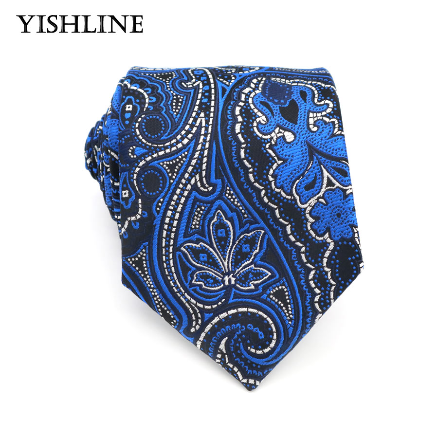 XKB 8CM Classic 100% Silk Men's Tie Fashion Neckties Blues Navy Blue Ties Geometric Men Cravat Business Wedding Party Gravatas