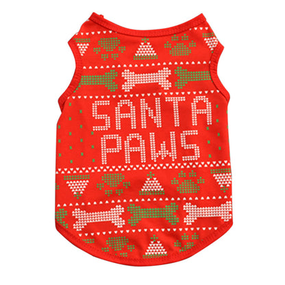 XS/S/M/L Pet Dog Clothes Christmas Costume Cute Cartoon Clothes For Small Dog Cloth Costume Dress Xmas apparel for Kitty Dogs P2