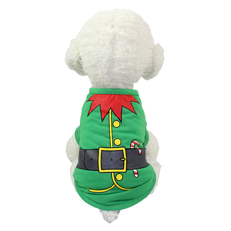 XS/S/M/L Pet Dog Clothes Christmas Costume Cute Cartoon Clothes For Small Dog Cloth Costume Dress Xmas apparel for Kitty Dogs P2