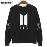 XUANSHOW 2018 New BTS Bangtan Boys Kpop Album Love Yourself Answer Fans Clothing Casual Letters Printed Pullover Tops