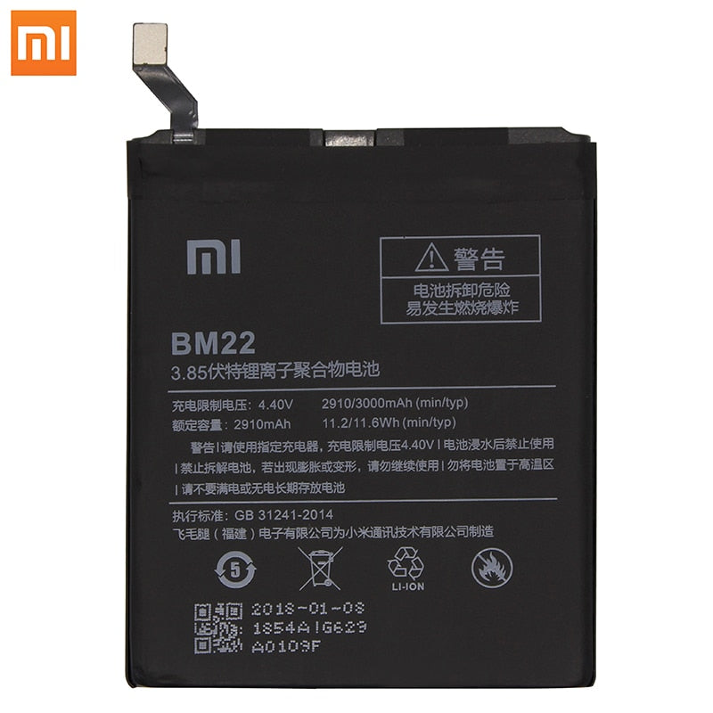 Xiao Mi Battery BM22  for xiaomi mi5 xiaomi M5 Original Replacement Battery 3000mAh