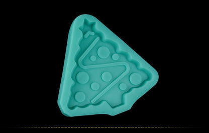 Xmas Christmas Tree Silicone Cake Molds Non-Stick Sugar Fondant Jelly Jello Ice Lace Moulds Kitchen Accessories Tools E815