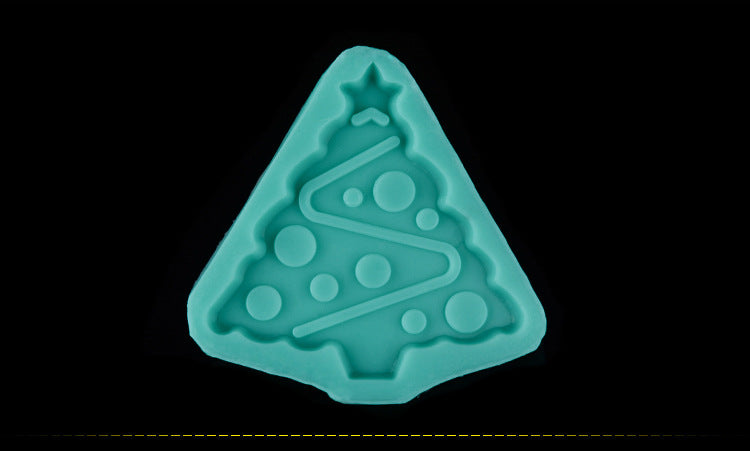 Xmas Christmas Tree Silicone Cake Molds Non-Stick Sugar Fondant Jelly Jello Ice Lace Moulds Kitchen Accessories Tools E815