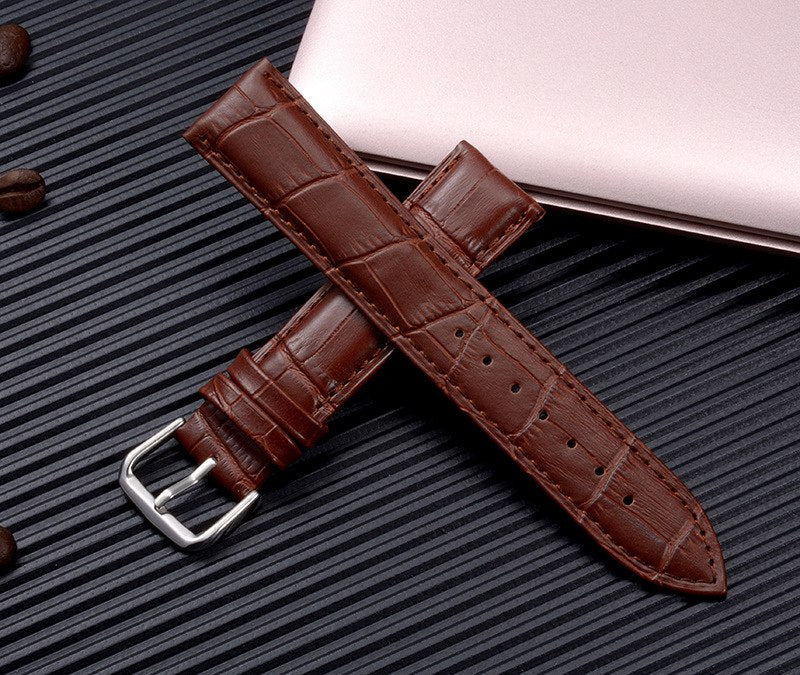 YH  New Watch Bracelet Belt Black Watchbands Genuine Leather T58 Strap Watch Band 18mm 20mm 22mm Watch Accessories Wristband