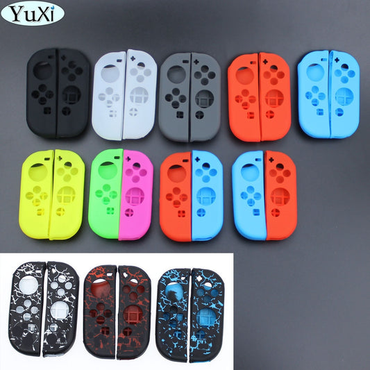 YuXi Red black green clear Soft Silicone Protective Skin Case For Nintend Switch NS Joy-Con Controller Shell