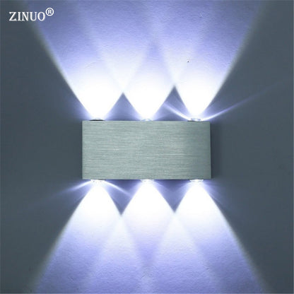 ZINUO Aluminum 6W Led Wall Light UP &amp; Down LED Stair Bedside Lamp Bedroom Reading Wall Sconce Light Porch Stair Lamp 220V 110V