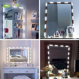 ZOPAA Modern Makeup Mirror Light 60 LED Vanity mirror Light  Dressing Room Cosmetic Mirror Wall Lamp USB 12V Light Kits