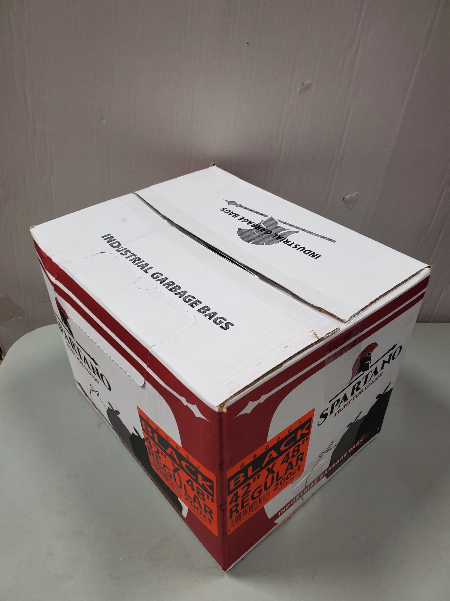 42 x 48 Black Regular Garbage Bags 200/cs. Brand Spartano