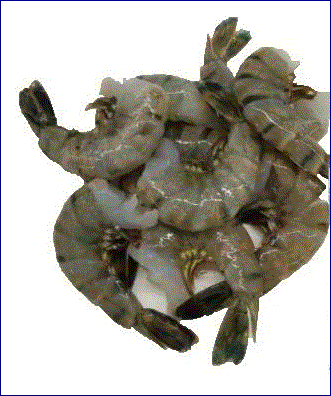 Black Tiger Shrimp Jumbo 13/15 Head less. Now Available Frozen 1.5LBS