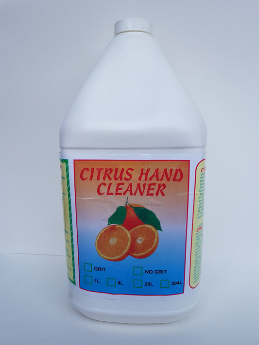 Citrus Hand Cleaner 4 Litter  specially formulated skin conditioners.