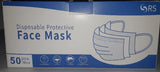 Disposable Protective Face Mask 3ply 50pcs/Box CURBSIDE PICK UP AVAILABLE