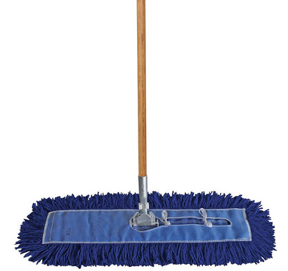 Dust Mop Complete Set 24",36"  (Blue Microfiber 3 Pieces) and Refill