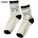 efero 1pair Socks for Women Cartoon Pattern 3D Casual Art Socks Female Low Cut Ankle Cotton Blends Socks Short Meias Chaussettes