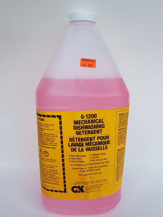 G-1200 liquid Mechanical Dishwashing Detergent 4x4L