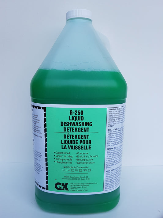 G-250 Liquid Hand Dishwashing Detergent 4X4L