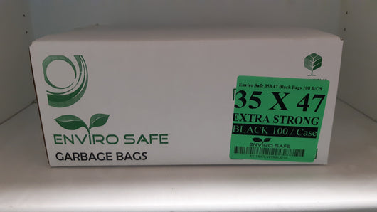 35 x 47 Black Extra Strong Garbage Bags. CURBSIDE PICK UP AVAILABLE