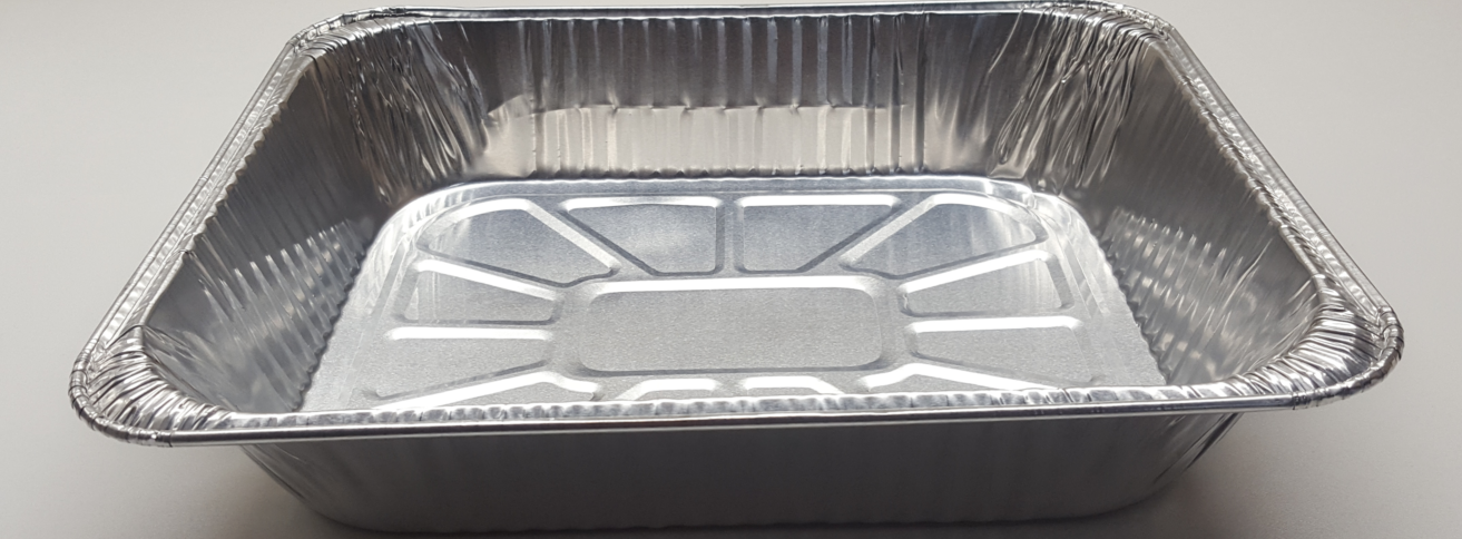 Half Size Medium Foil Steam Table Pans/Trays- 100/Cs