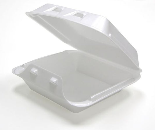 Pactiv - HLW0801 - 8" x 8.5" x 3" - Foam Hinged Lid Container 150/CS CURBSIDE PICK UP AVAILABLE