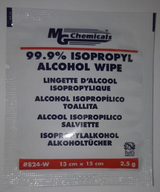 Alcohol Wipe 99.9% ISOPROPYL 13cm x 15cm 2.5g