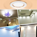 led downlight Golden circle 3w 5w 9w 12w 15w 18w 230V 220V ceiling recessed grid downlight round led panel light free shipping