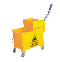 Yellow Mop Buckets and Wringer Set