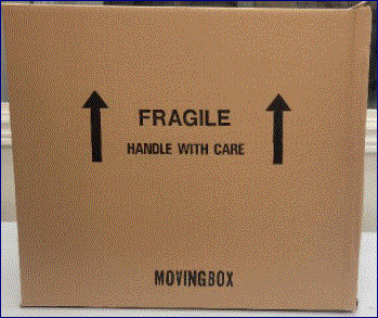 Corrugated boxes moving Box Fragile Handle with care 21"x 18"x 18" Each