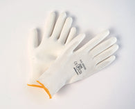 WHITE PALM COATED POLYURETHANE ON WHITE NYLON LINER GLOVES 12Pairs CURBSIDE PICK UP AVAILABLE