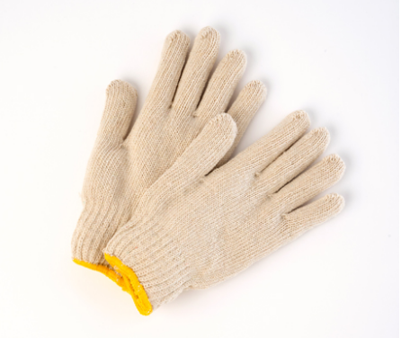 Poly/Cotton String Knit Gloves - Beige Sold by 12 pairs CURBSIDE PICK UP AVAILABLE
