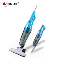 TintonLife New Ultra Quiet Mini Home Rod Vacuum Cleaner Portable Dust Collector Home Aspirator White&Blue Color