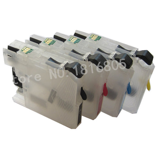 4PCS LC223 Refillable Ink Cartridge for Brother J4120DW J4420DW J4620DW 4625DW J5320DW J5620DW J5625DW J5720DW J562DW with chip