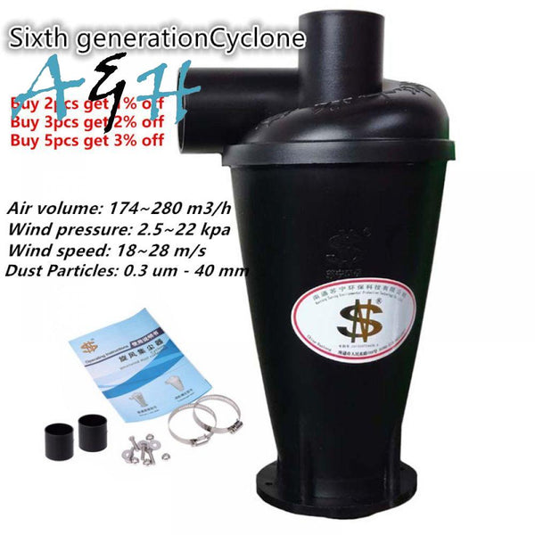 Cyclone  (Sixth generation turbocharged Cyclone) 1 piece Industrial and Household Bagless Cyclone Dust Collector