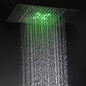 Shower Head Bathroom Shower Accessories Concealed Large Rain Shower Panel with LED lights, Quality 304 SUS Top Shower