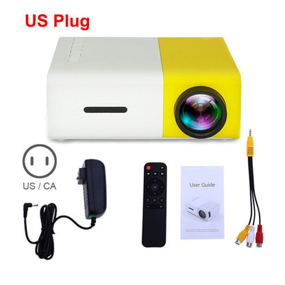 Salange YG-300 Mini LCD LED Projector YG300 Projector 400-600LM 1080P Video 320x240 Pixel Best Home Proyector