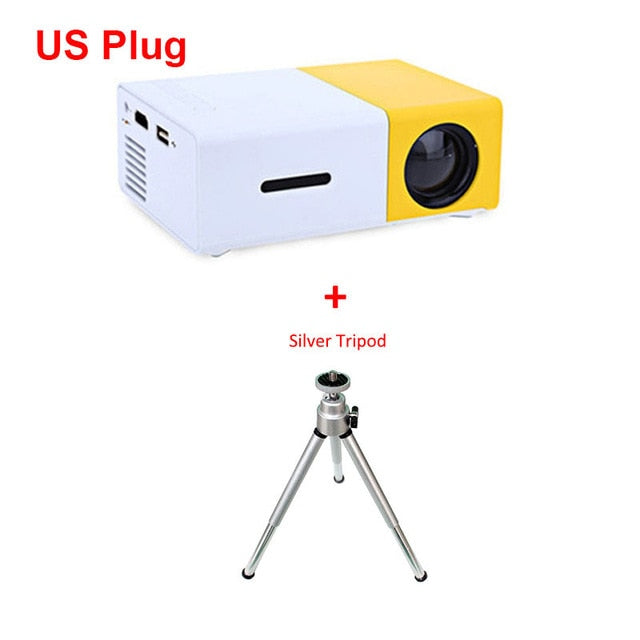 Salange YG-300 Mini LCD LED Projector YG300 Projector 400-600LM 1080P Video 320x240 Pixel Best Home Proyector