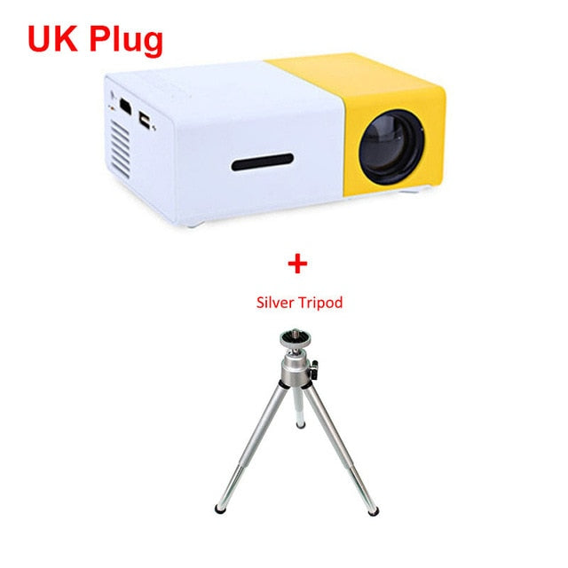 Salange YG-300 Mini LCD LED Projector YG300 Projector 400-600LM 1080P Video 320x240 Pixel Best Home Proyector