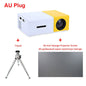 Salange YG-300 Mini LCD LED Projector YG300 Projector 400-600LM 1080P Video 320x240 Pixel Best Home Proyector