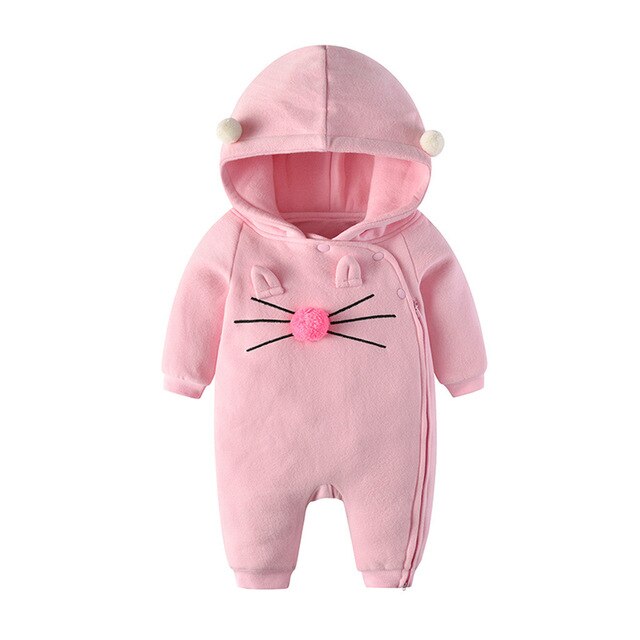 Winter Funny Baby Clothes New Born Baby Clothes Warm Baby Kids Boy Girl Infant Romper Jumpsuit Baby Winter Clothes Infant Romper