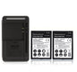 2x Battery High Capacity 3500mAh Replacement Battery + USB Wall Charger for Samsung Galaxy Mega 6.3 i9200, Free Shipping