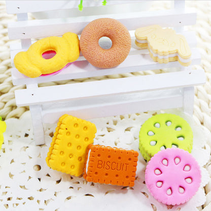 Food Biscuits modeling mini eraser grape eraser creative kawaii stationery school supplies papelaria gift for kids