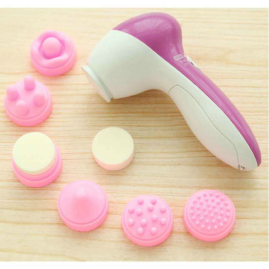New Quality 6 in 1 Multifunction Electrical Brush Spa Operated Kit Facial Cleansing Face Care Massager Hot
