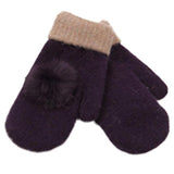 Mittens women fashion Ladies Gloves  2016 Hot  7 Colors Women's Wool Warm Winter Gloves Mittens Guantes de invierno #LYW