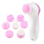 1set 6 in 1 Multifunction Electrical Brush Spa Operated Kit Facial Cleansing Face Skin Care Massage