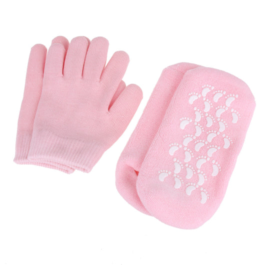 Reusable SPA Gel Socks Gloves Moisturizing Whitening Exfoliating Foot Mask Ageless Smooth Hand Mask Foot Care Silicone Gel Socks