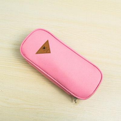 Korean Style Candy Color Brief Canvas Pencil Case Multifunction Stationery Storage Organizer Bag School Supply Escolar Papelaria