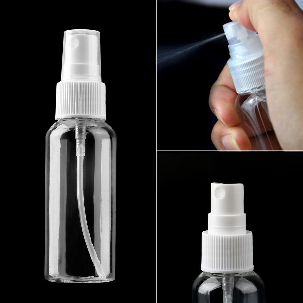 6pcs/set Mini Plastic Transparent Small Empty Perfume Spray Bottle Outdoor Travel MakeUp Skin Care Lotion Case Container Bottle